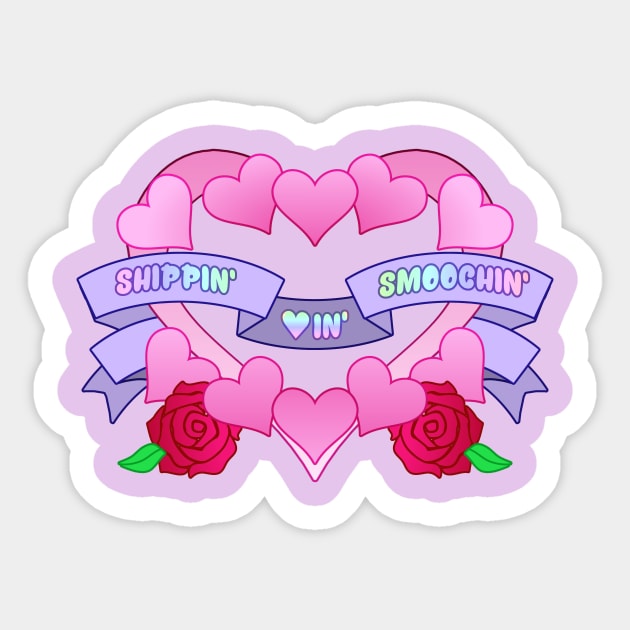 Shippin Lovin Smoochin Sticker by talenlee